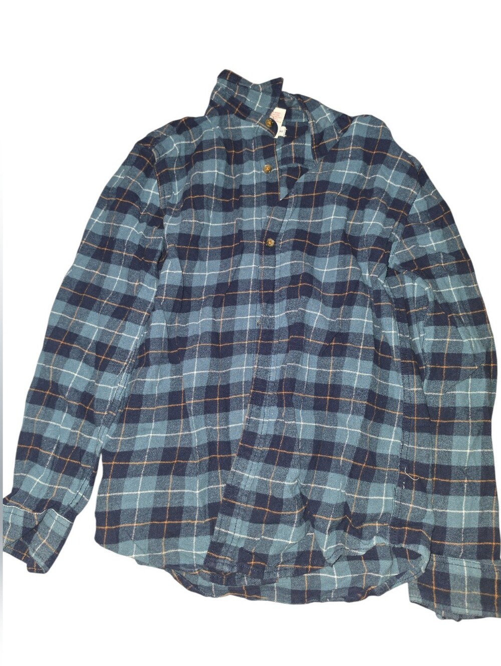 9/8/73. Tommy Bahama Blue Plaid Button-Down Shirt